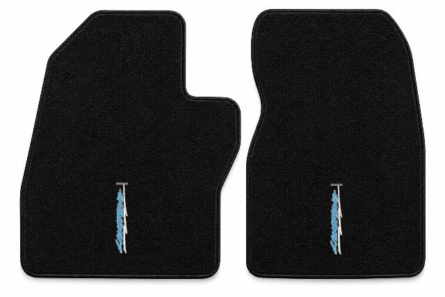 1988-1996 Ford F-150 Ext Cab Cutpile Floor Mats with Embroidered Logo Choices - 2-Piece - product details image 3