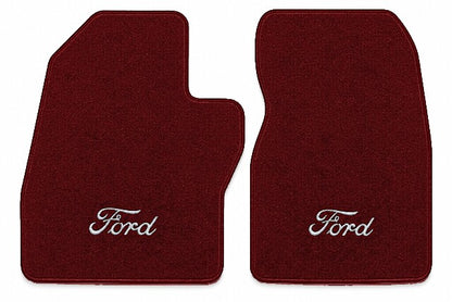 1988-1996 Ford F-150 Ext Cab Cutpile Floor Mats with Embroidered Logo Choices - 2-Piece - product image