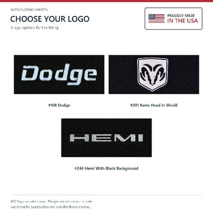 2004-2009 Dodge Durango Cutpile Floor Mats with Embroidered Logo Choices - 4-Piece - product details image 7