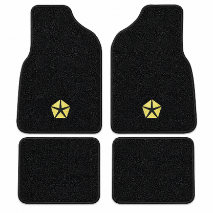 1987-95 Chrysler LeBaron 2DR Convertible Floor Mats with Embroidered Logo Choices - 4-Piece - product details image 2
