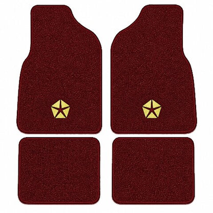 1987-95 Chrysler LeBaron 2DR Convertible Floor Mats with Embroidered Logo Choices - 4-Piece - product image