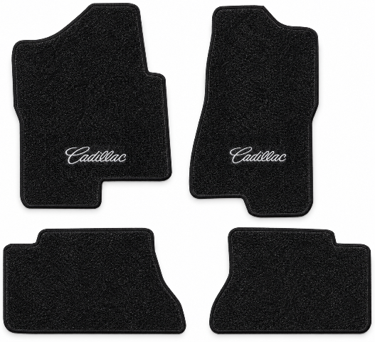 2002-06 Cadillac Escalade EXT Crew Cab Cutpile Floor Mats with Embroidered Logo Choices - 4-Piece - product details image 2