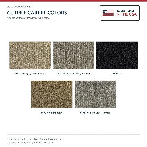2002-06 Cadillac Escalade EXT Crew Cab Cutpile Floor Mats with Embroidered Logo Choices - 4-Piece - product details image 6