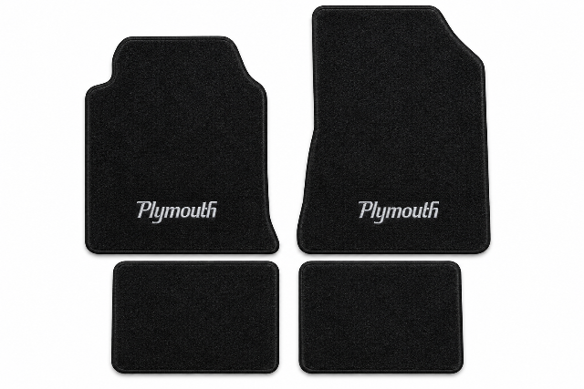 1984-1986 Plymouth Conquest Cutpile Floor Mats with Embroidered Logo Choices - 4-Piece - product details image 2