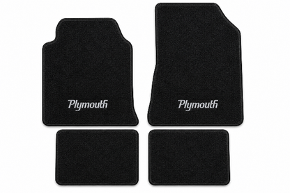 1984-1986 Plymouth Conquest Cutpile Floor Mats with Embroidered Logo Choices - 4-Piece - product details image 2