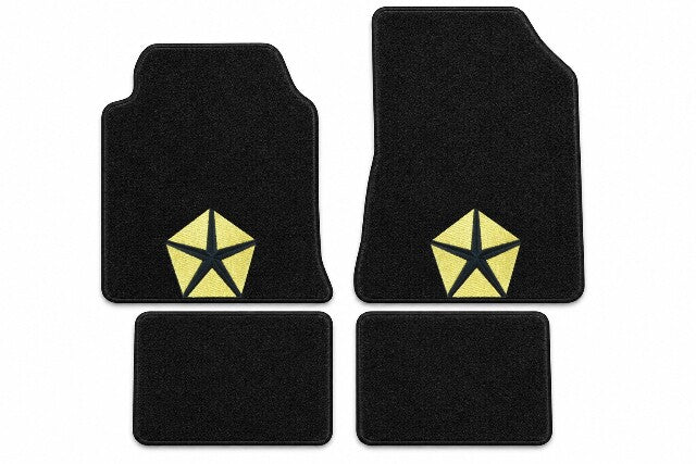 1984-1986 Plymouth Conquest Cutpile Floor Mats with Embroidered Logo Choices - 4-Piece - product details image 3