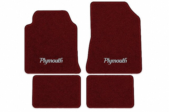 1984-1986 Plymouth Conquest Cutpile Floor Mats with Embroidered Logo Choices - 4-Piece - product image