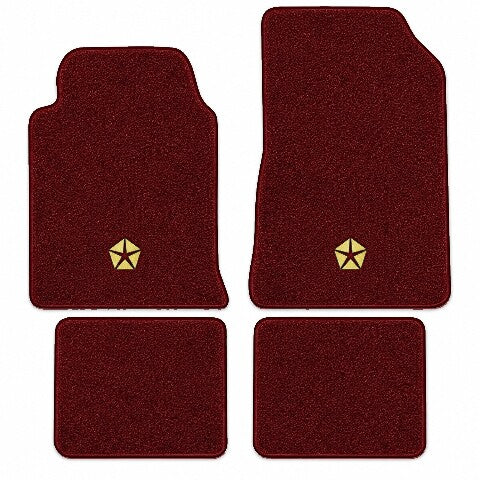 1987-1989 Chrysler Conquest Cutpile Floor Mats with Embroidered Logo Choices - 4-Piece - product image