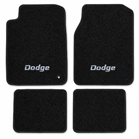 2001-2006 Dodge Stratus Cutpile Floor Mats with Embroidered Logo Choices - 4-Piece - product details image 2