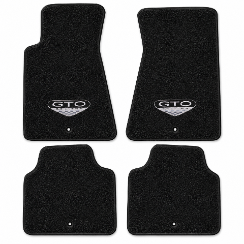 2004-2006 Pontiac GTO Cutpile Floor Mats with Embroidered Logo Choices - 4-Piece - product image