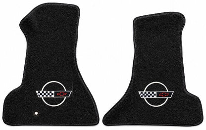 1984-96 Corvette Premium Contour Floor Mats Embroidered/Die-Electric Logos - 2-Piece - product details image 4