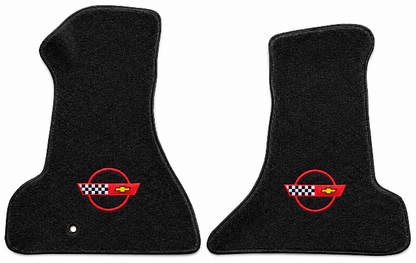 1984-96 Corvette Premium Contour Floor Mats Embroidered/Die-Electric Logos - 2-Piece - product details image 11