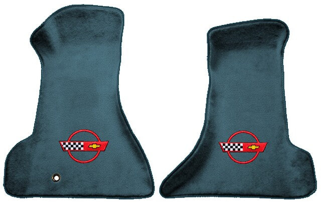 1984-96 Corvette Premium Contour Floor Mats Embroidered/Die-Electric Logos - 2-Piece - product details image 10