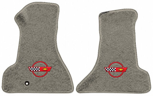 1984-96 Corvette Premium Contour Floor Mats Embroidered/Die-Electric Logos - 2-Piece - product image