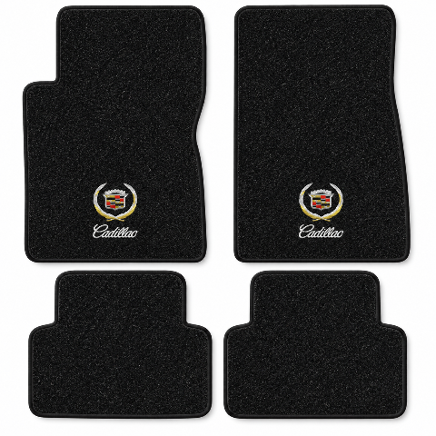 2003-2007 Cadillac CTS Cutpile Floor Mats with Embroidered Logo Choices - 4-Piece - product details image 2