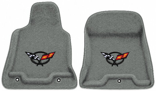 1997-04 Corvette Premium Contour Truvette Floor Mats with Embroidered Logo Choices Front - 2-Piece - product image