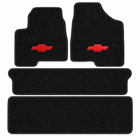 1997-2005 Chevy Venture Cutpile Floor Mats with Embroidered Logo Choices - 4-Piece - product details image 2