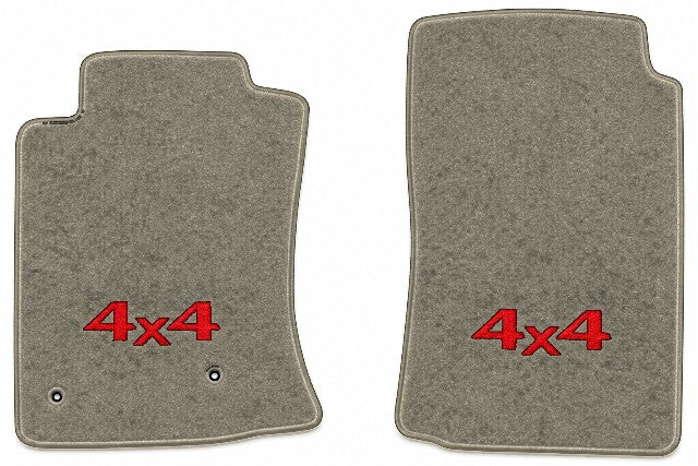 2005-2009 Toyota Tacoma Reg Cab Cutpile Floor Mats with Embroidered Logo Choices - 2-Piece - product image