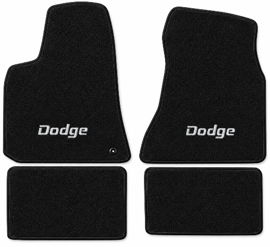 2006-2010 Dodge Charger Cutpile Floor Mats with Embroidered Logo Choices - 4-Piece - product details image 2