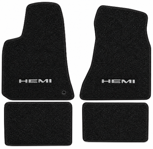 2005-2010 Chrysler 300 Rear Wheel Drive Cutpile Floor Mats with Embroidered Logo Choices - 4-Piece - product details image 2