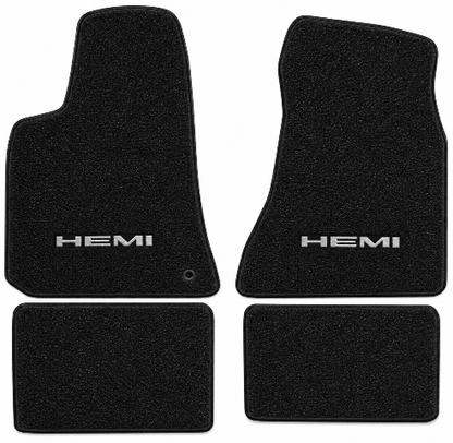 2005-2010 Chrysler 300 Rear Wheel Drive Cutpile Floor Mats with Embroidered Logo Choices - 4-Piece - product details image 2