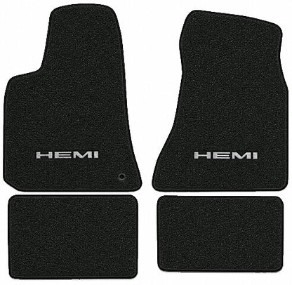2005-2010 Chrysler 300 Rear Wheel Drive Cutpile Floor Mats with Embroidered Logo Choices - 4-Piece - product image