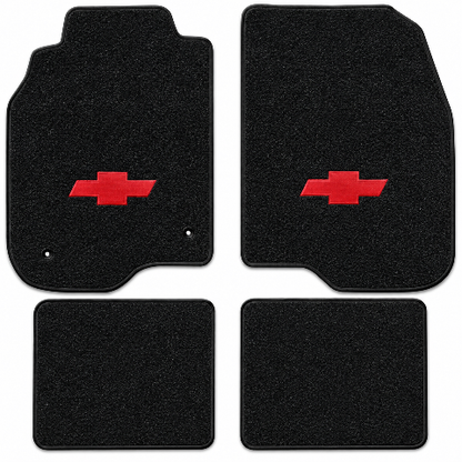 2008-2012 Chevy Malibu Cutpile Floor Mats with Embroidered Logo Choices - 4-Piece - product details image 2
