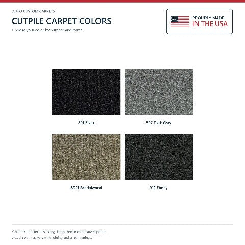 2008-2012 Chevy Malibu Cutpile Floor Mats with Embroidered Logo Choices - 4-Piece - product details image 7