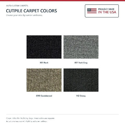 2008-2012 Chevy Malibu Cutpile Floor Mats with Embroidered Logo Choices - 4-Piece - product details image 7