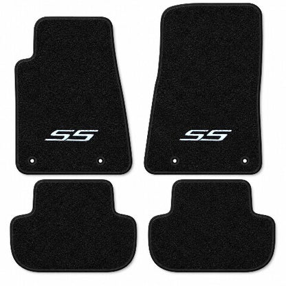 2010-2015 Chevy Camaro Cutpile Floor Mats with Embroidered Logo Choices - 4-Piece - product details image 4