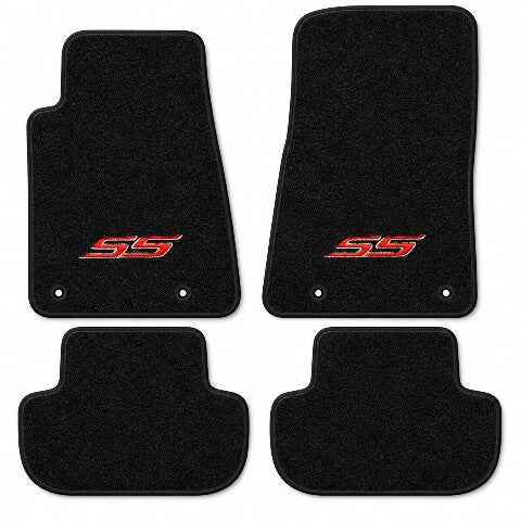2010-2015 Chevy Camaro Cutpile Floor Mats with Embroidered Logo Choices - 4-Piece - product details image 5