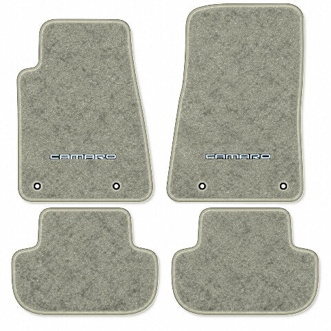 2010-2015 Chevy Camaro Cutpile Floor Mats with Embroidered Logo Choices - 4-Piece - product image