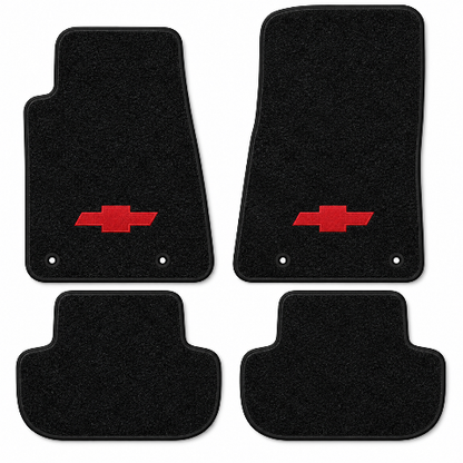 2010-2015 Chevy Camaro Cutpile Floor Mats with Embroidered Logo Choices - 4-Piece - product details image 12