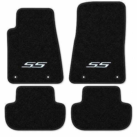 2010-2015 Chevy Camaro Cutpile Floor Mats with Embroidered Logo Choices - 4-Piece - product details image 14
