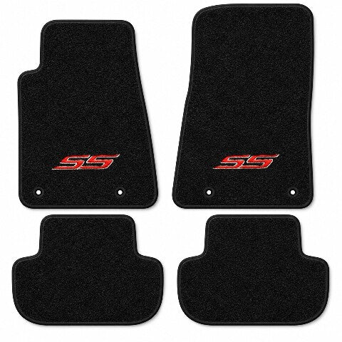 2010-2015 Chevy Camaro Cutpile Floor Mats with Embroidered Logo Choices - 4-Piece - product details image 15