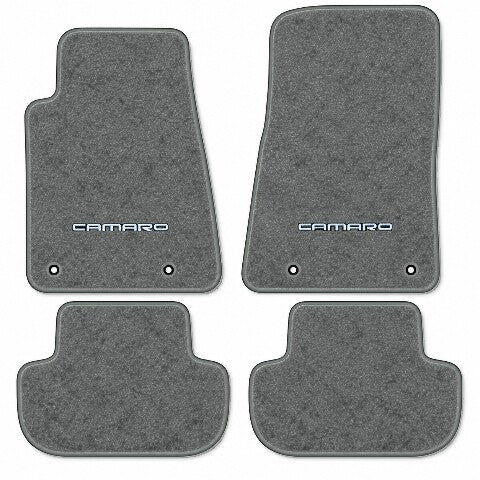 2010-2015 Chevy Camaro Cutpile Floor Mats with Embroidered Logo Choices - 4-Piece - product details image 11