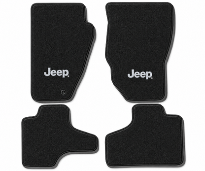 2008-2010 Jeep Liberty Cutpile Floor Mats with Embroidered Logo Choices - 4-Piece - product image