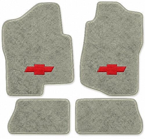 2007-2013 Chevy Avalanche Crew Cab Cutpile Floor Mats with Embroidered Logo Choices - 4-Piece - product image
