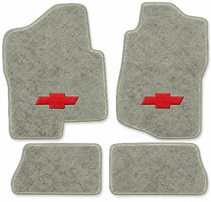 2007-2013 Chevy Avalanche Crew Cab Cutpile Floor Mats with Embroidered Logo Choices - 4-Piece - product image