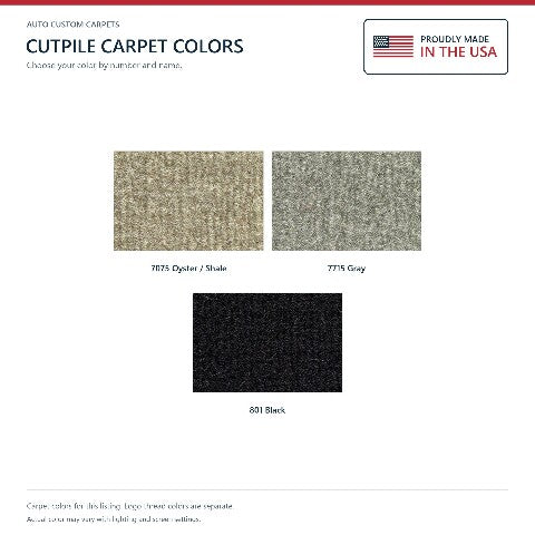 2004 Chevy Malibu Maxx 5DR Cutpile Floor Mats with Embroidered Logo Choices - 4-Piece - product details image 7