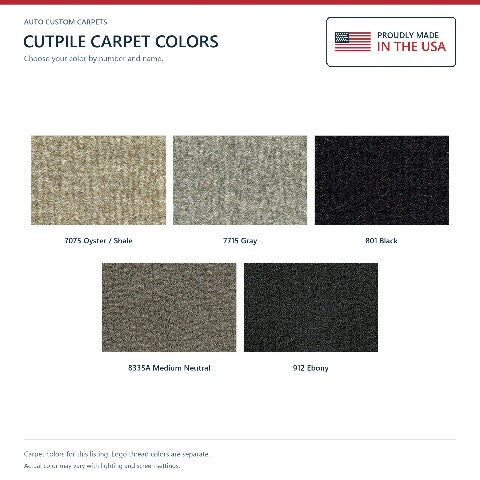 2004-2007 Chevy Malibu Classic Cutpile Floor Mats with Embroidered Logo Choices 4DR - 4-Piece - product details image 7