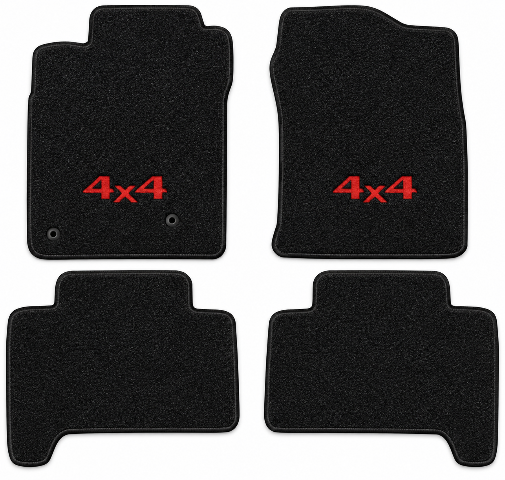 2003-2009 Toyota 4Runner Cutpile Floor Mats with Embroidered Logo Choices - 4-Piece - product image