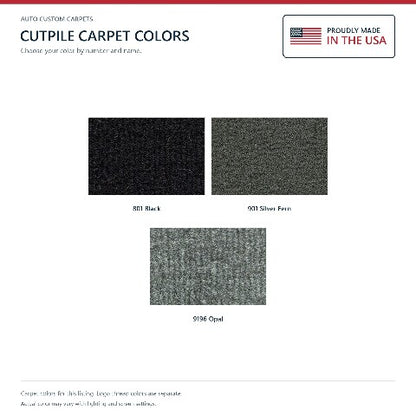 2007-2010 Jeep Wrangler 2DR Cutpile Floor Mats with Embroidered Logo Choices - 4-Piece - product details image 6
