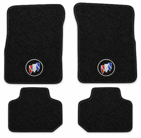 2000-2005 Buick LeSabre Custom Cutpile Floor Mats with Embroidered Logo Choices - 4-Piece - product details image 2