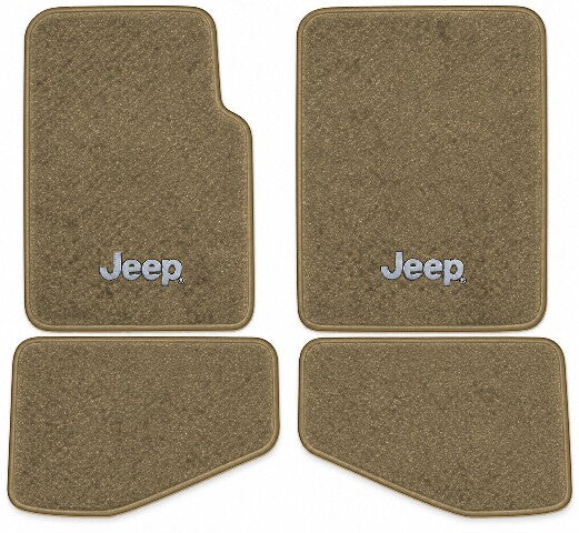2004-2006 Jeep Wrangler Unlimited Cutpile Floor Mats with Embroidered Logo Choices 4DR - 4-Piece - product image