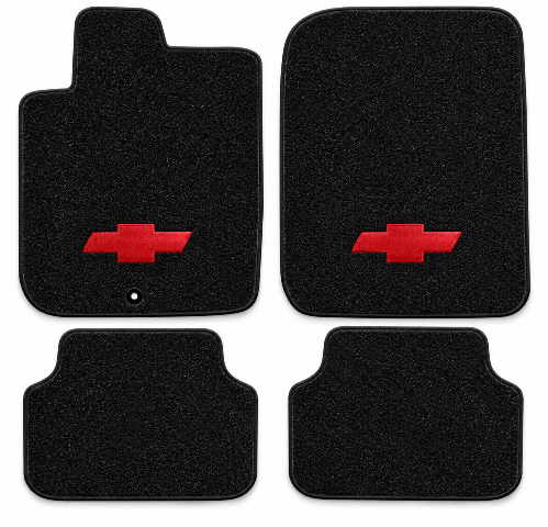2005-2010 Chevy Cobalt Cutpile Floor Mats with Embroidered Logo Choices - 4-Piece - product details image 2