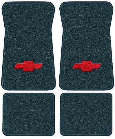 1974-1976 Chevy Caprice Cutpile Floor Mats with Embroidered Logo Choices - 4-Piece - product image