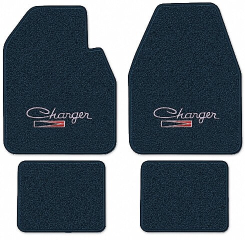 1971-1973 Dodge Charger Auto Loop Floor Mats with Embroidered Logo Choices - 4-Piece - product image