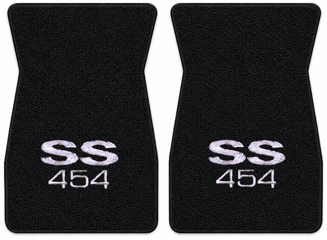 1973 Chevy El Camino Loop Floor Mats with Embroidered Logo Choices - 2-Piece - product details image 4