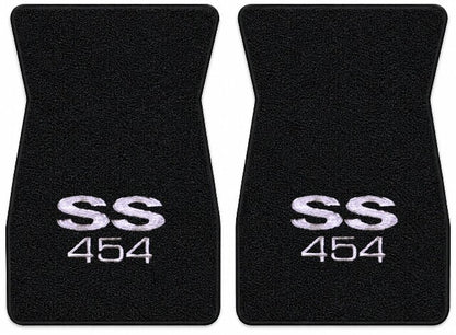 1973 Chevy El Camino Loop Floor Mats with Embroidered Logo Choices - 2-Piece - product details image 4